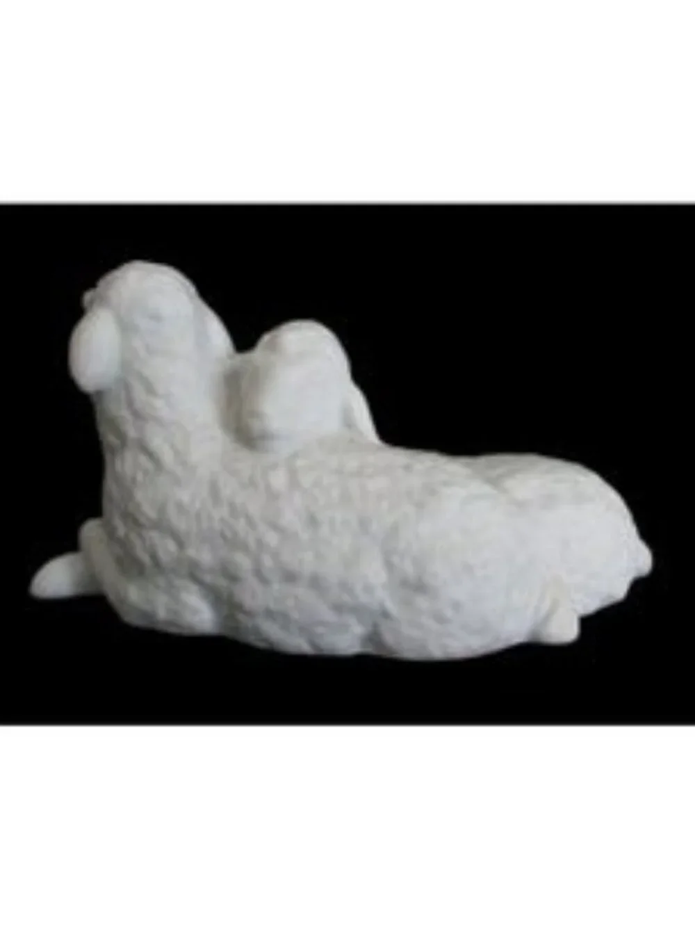Vintage Avon Nativity Sheep Figurine: 1983 Porcelain Bisque, Original Box